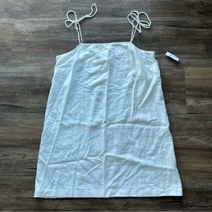 NWT Old Navy White Linen Mini Dress